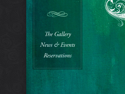 Painterly Website green painterly restaurant website