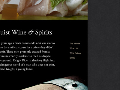 Restaurant Website food restaurant website winery