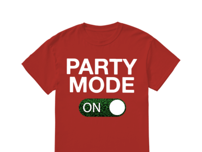 Party Mode on Off Sequin T Shirt party mode on off sequin