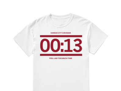 13 Seconds Chiefs T Shirt