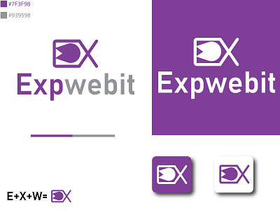 Expwebit Logo Design app branding creative logo logo logodesign logos logotype unique logo
