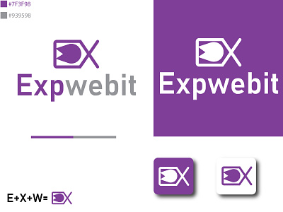 Expwebit Logo Design