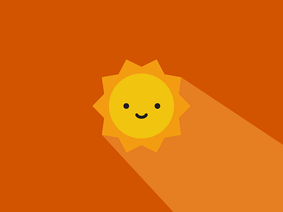 Sun illustration light simple vector