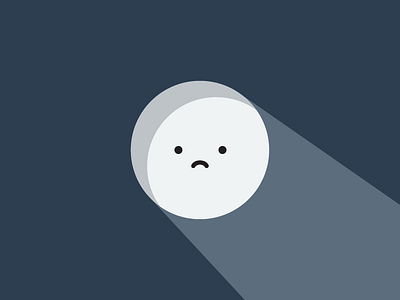 Moon illustration light simple vector