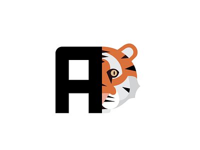 Analytics Logo 03 a identity illustration logo tiger typography