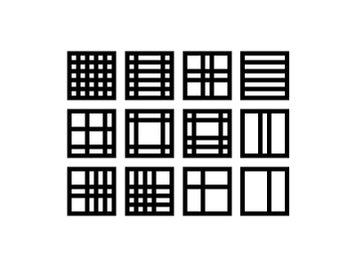 Grid Logo black and white grid logo minimal