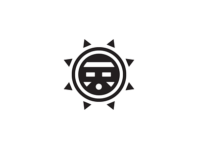 Logo face identity logo minimal simple southwest sun