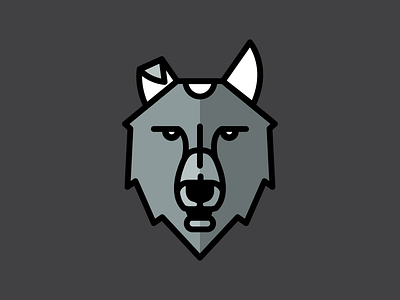 Wolf illustration minimal spiritanimal wip wolf