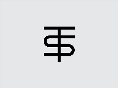 Shop Talk identity logo minimal monogram