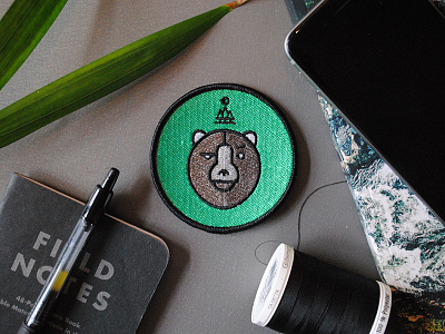 Spirit Friends - Bear Patch animal bear green patch spiritanimal