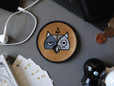 Spirit Friends - Owl Patch animal bird owl patch spiritanimal tan wisdom wise