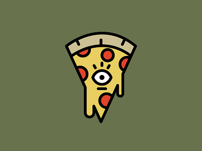 Pizza is My Spirit Animal food illuminati illustration pepperoni pizza spiritanimal