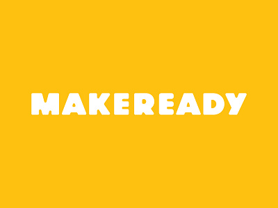 Makeready identity logo typography