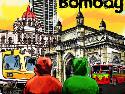 Bombay ! branding concept art digital art graphic design illustration