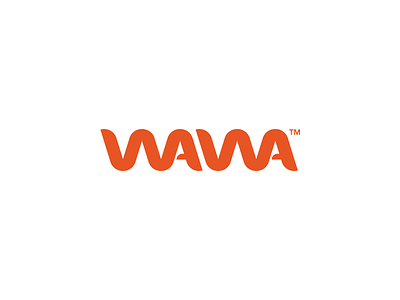 wawa brand font logo orange type typography