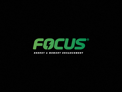 Focus branding drink energy logo