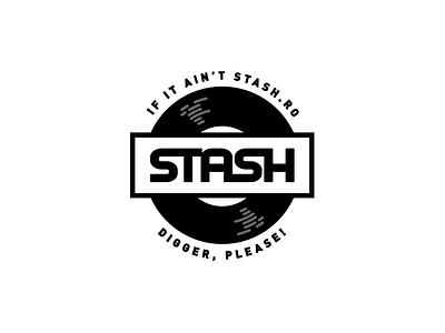 Stash logo mark record stash store vinyl