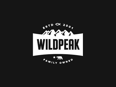 Wildpeak logo mark mountains