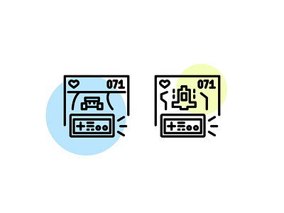 Retro Gaming controller game icon retro