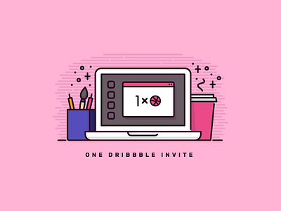 Invite dribbble giveaway invite
