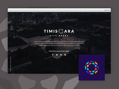 Timisoara city landing logo mark page soon timisoara welcome