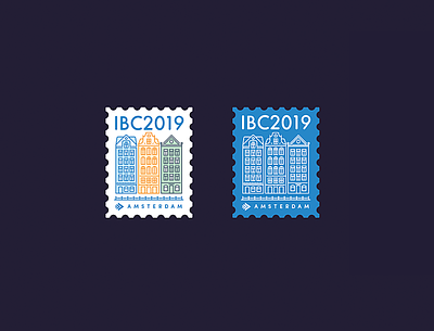 IBC 2019 Goodies amsterdam brand city illustration logo pin sticker totebag vector