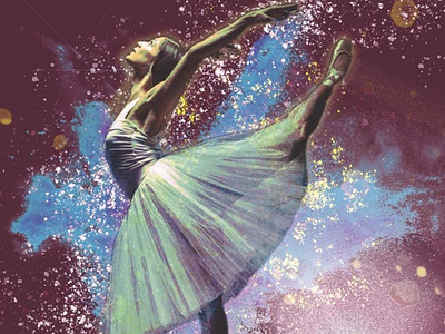 cosmic ballet design illustration