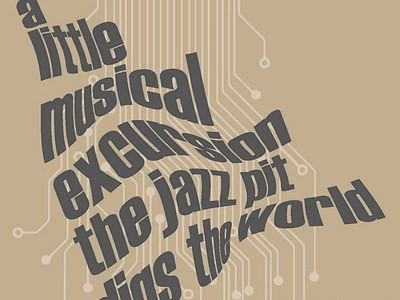 musical excursion design typography