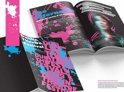 festival brochure branding design illustration typography