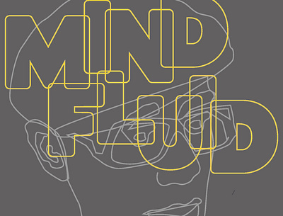 mind fluid design illustration typography vector