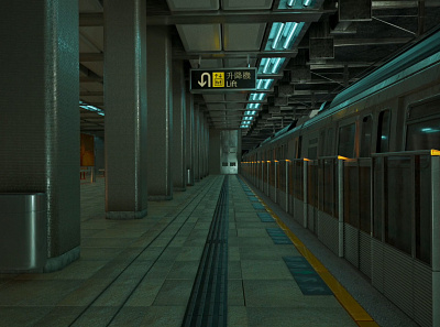 Home Kong Subway 3d 3dart 3dartist art artwork c4d c4drender cinema4d design designer