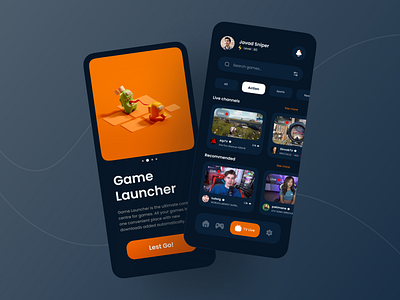 Game Launcher Concept UI by Javad zamani for Pela Design on Dribbble