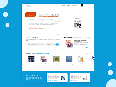 Redesign Binus Library binus books design library website website design