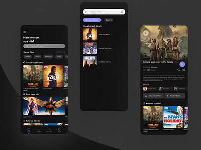Streaming Apps dark dark theme design mobile mobile design streaming streaming apps streaming design uiux