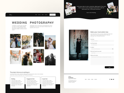 Wedding Photography - Portfolio design portfolio portfolio photographer ui uiux web design website website design wedding photographer wedding portfolio