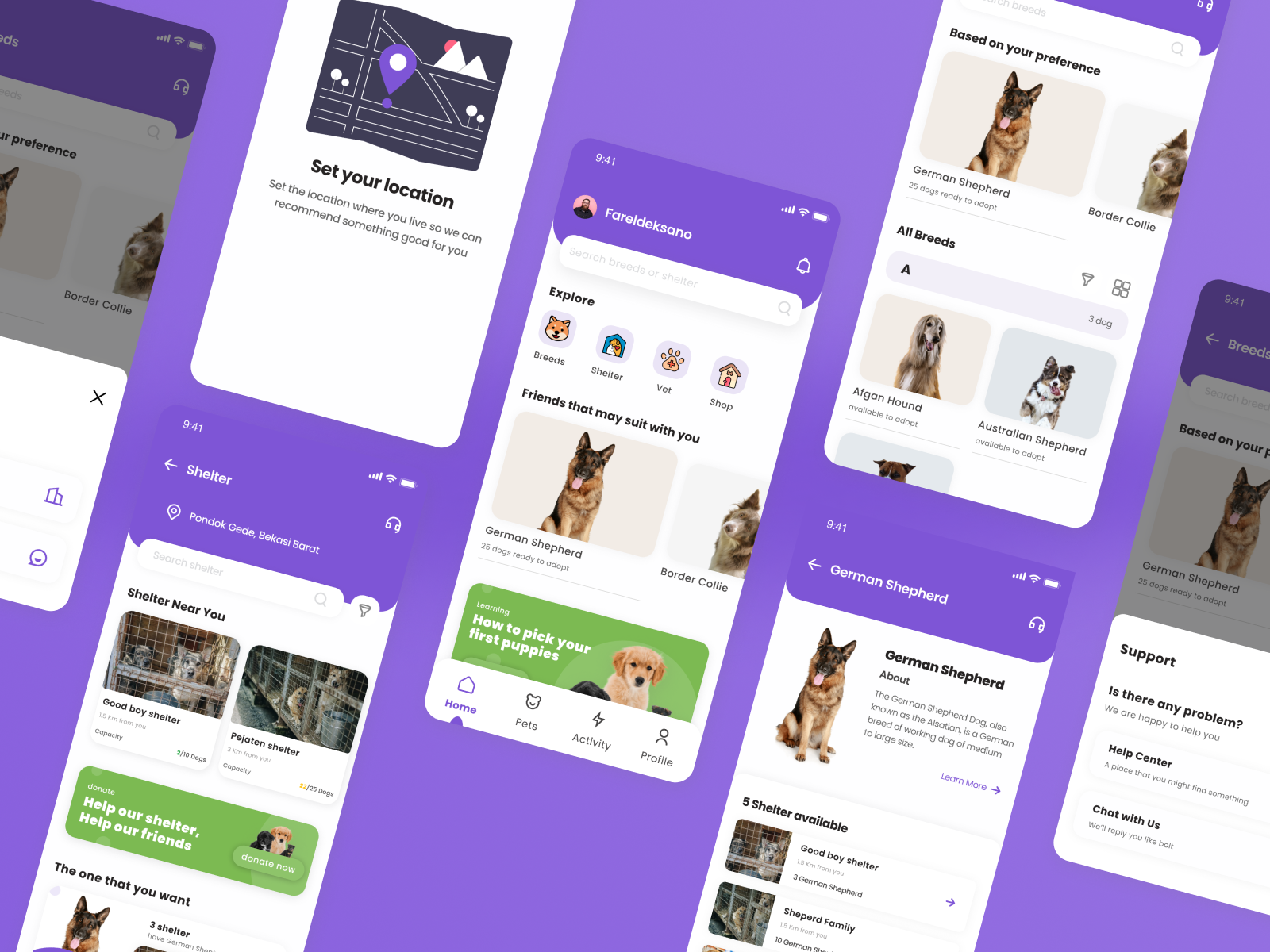 Application for Pet Adoption by Farel Darari Deksano on Dribbble
