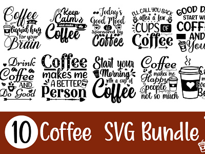 Coffee SVG Bundle print on demand