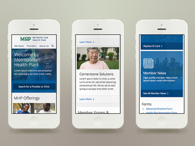 Health Plan Mobile Concept Direction mobile website