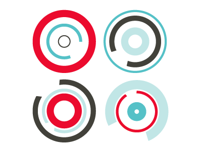 Circle Motion color pattern shapes vector