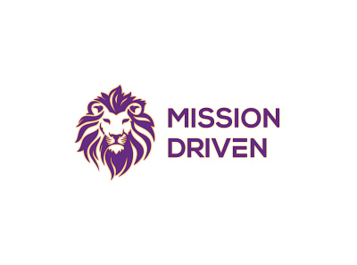 Mission Driven branding clean design creative creative logo design easy icon illustration illustrator king king logo lion logo mission simple