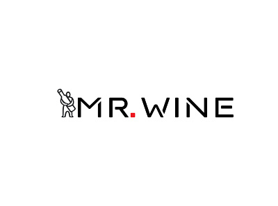 Mr. wine branding clean design creative creative logo design easy icon illustration illustrator simple wine