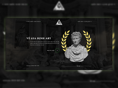 Gia Dinh Art - Sculpture Website Design branding design ui