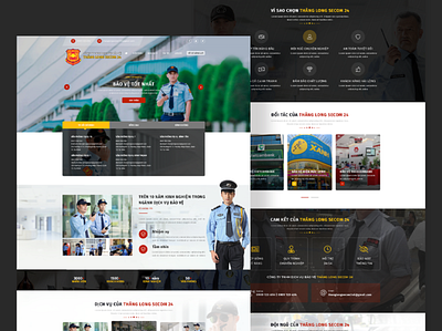 Security Guard Website Design branding design ui