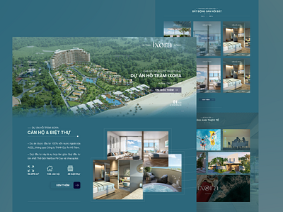 Ho Tram Ixora - Real Estate Website Design branding design ui