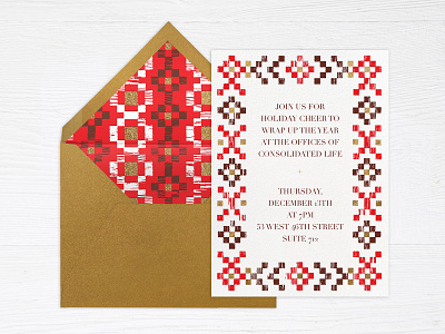 Warm Woodblock cards illustration invitations paperless post woodblock