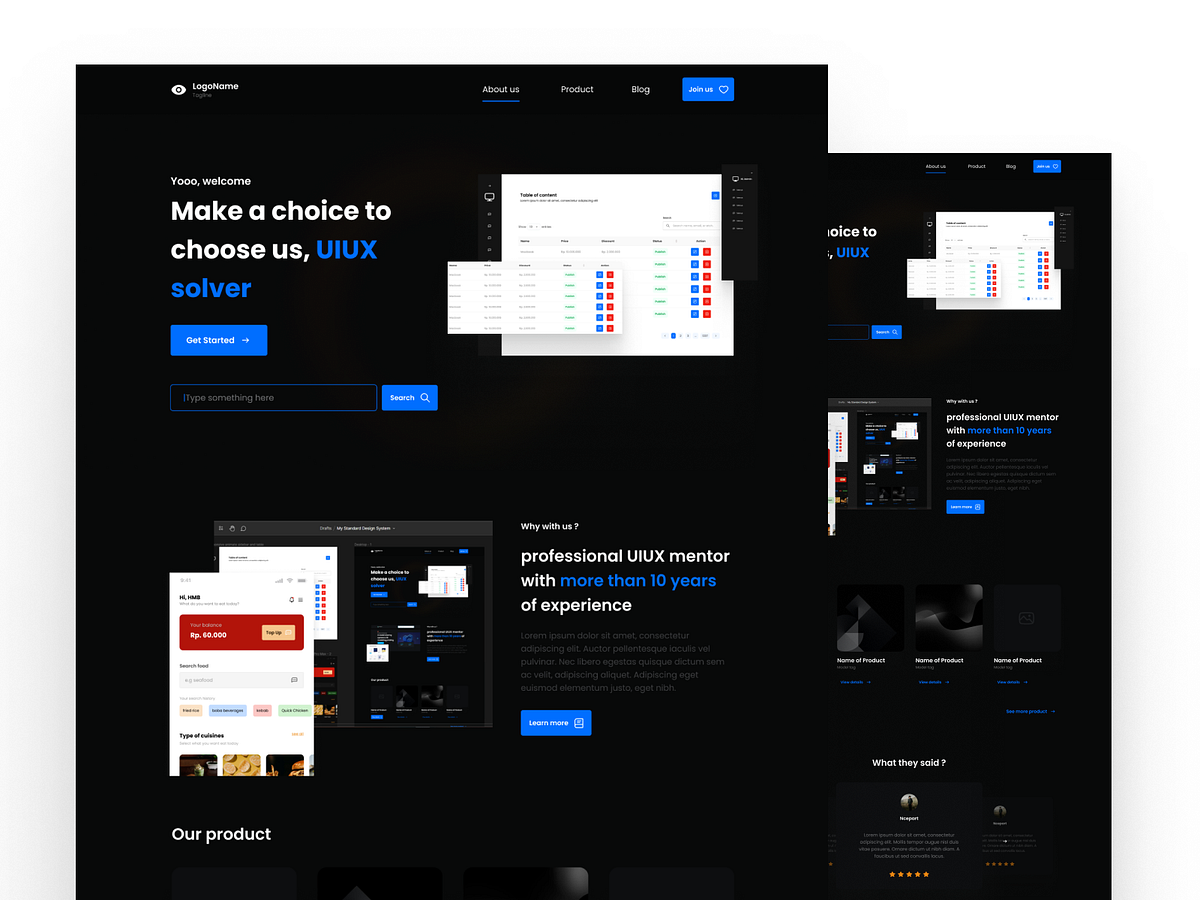 Browse thousands of Company Profile UI images for design inspiration ...