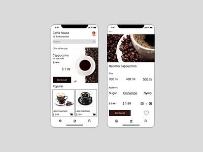 Coffe house design ui ux