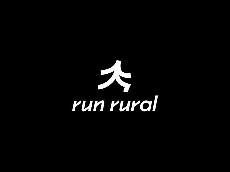 Run Rural animation athletics branding club forest identity logo run running