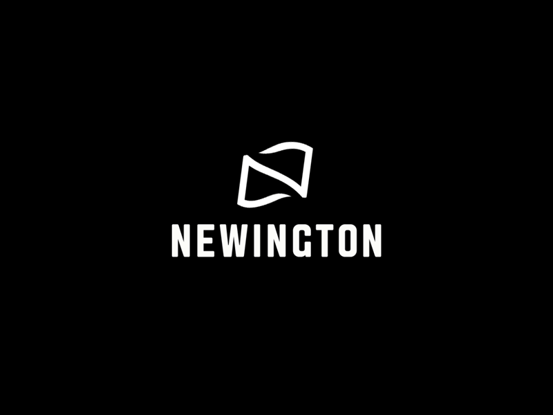 Newington brand branding community design flag flutter flying identity logo neighbourhood newington regenerate