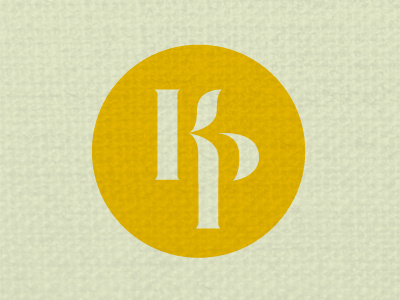 KP monogram 2 identity k logo mark monogram p stencil